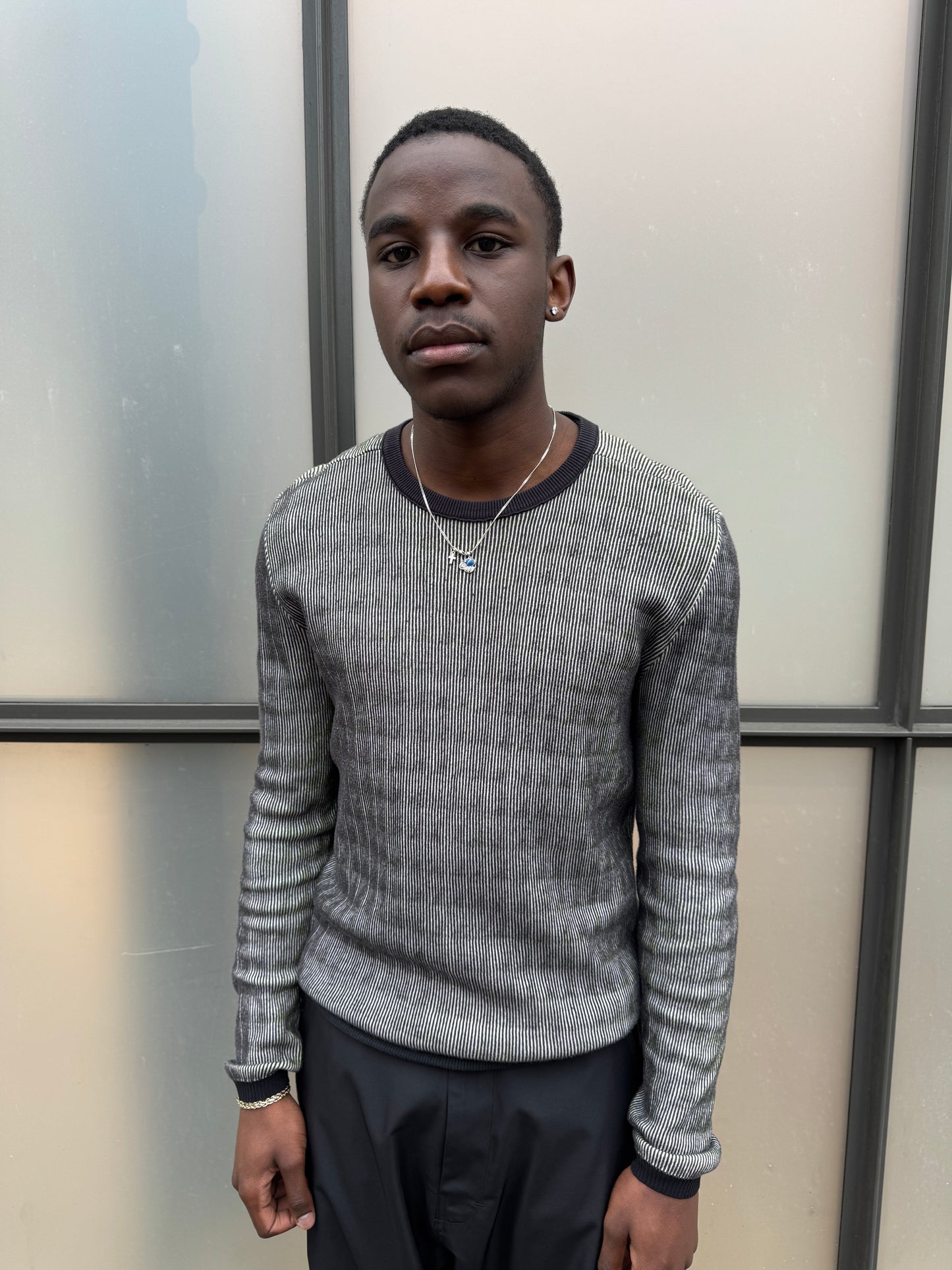 Stone Island Shadow Project Lenticular Black/White Crewneck