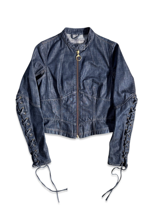 SS03’ Prada Sport Cropped Lace Denim Jacket