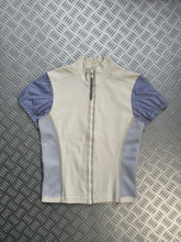 画像をギャラリービューアに読み込む, Early 2000’s Prada Sport White/Baby Blue Mixed Material Top