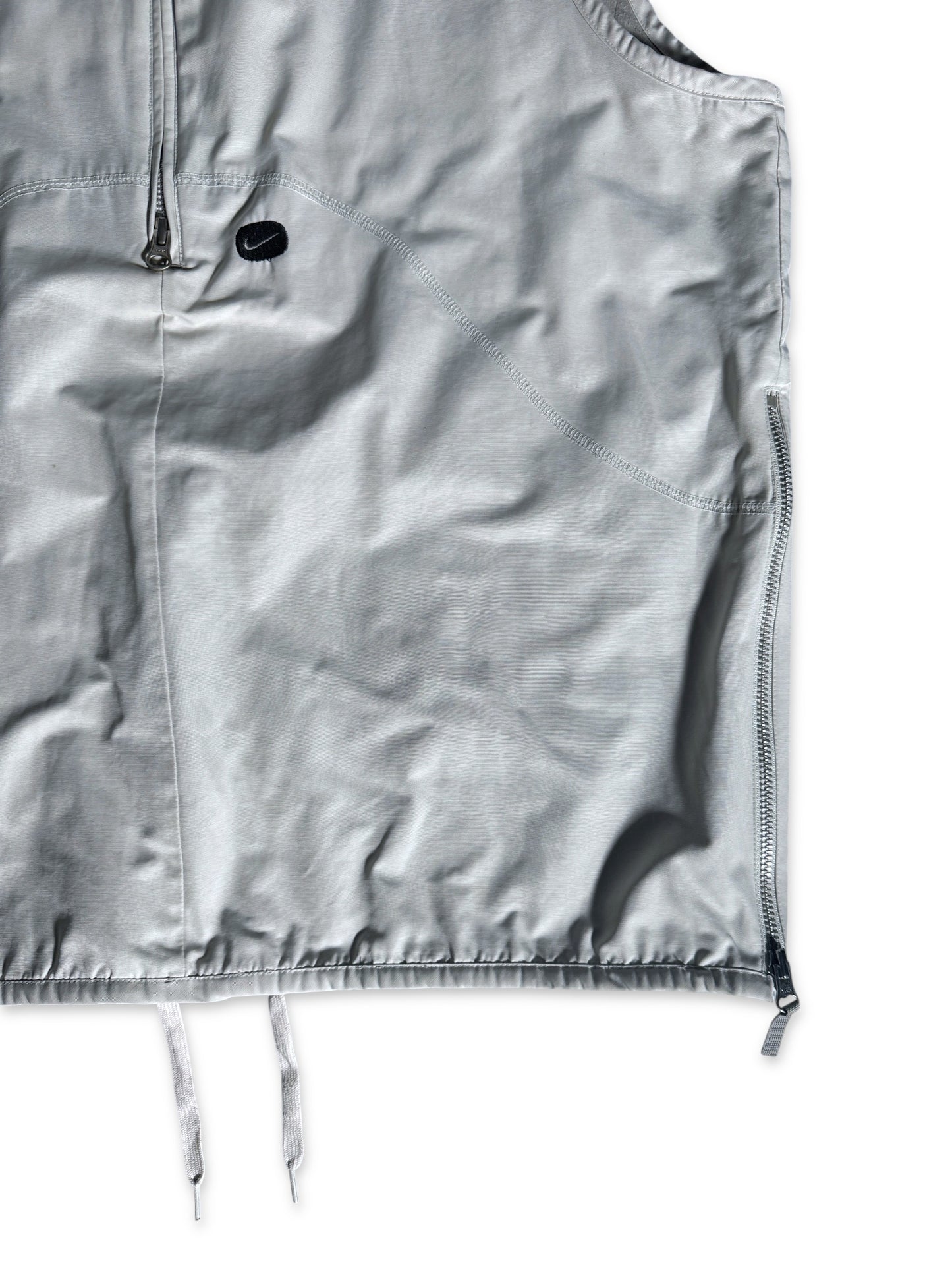 Early 2000's Nike White Pullover Vest w/Hidden Stash Pocket