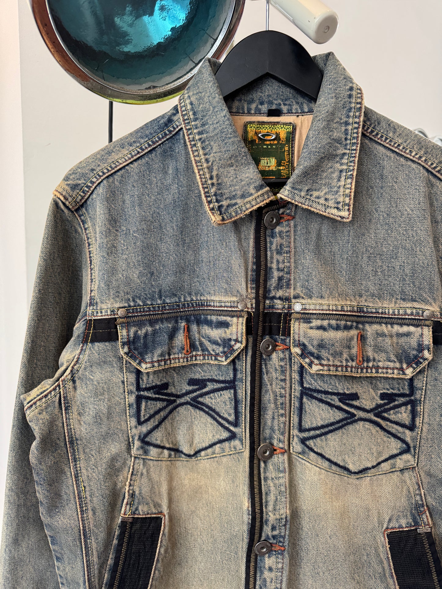 Early 2000’s Oakley X-Metal Reinforced Industrial Denim Jacket