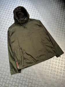 Prada Linea Rossa Khaki Nylon Shimmer Anorak