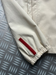 Early 2000’s Prada Sport Ivory Stash Pocket Gore-Tex Jacket