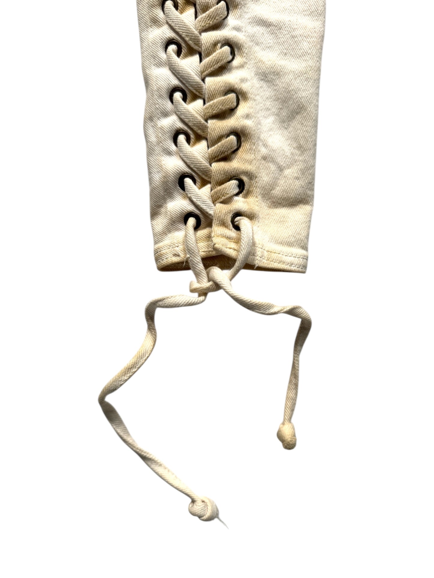 2003 Prada Sport Dust Wash Denim Lace Jacket