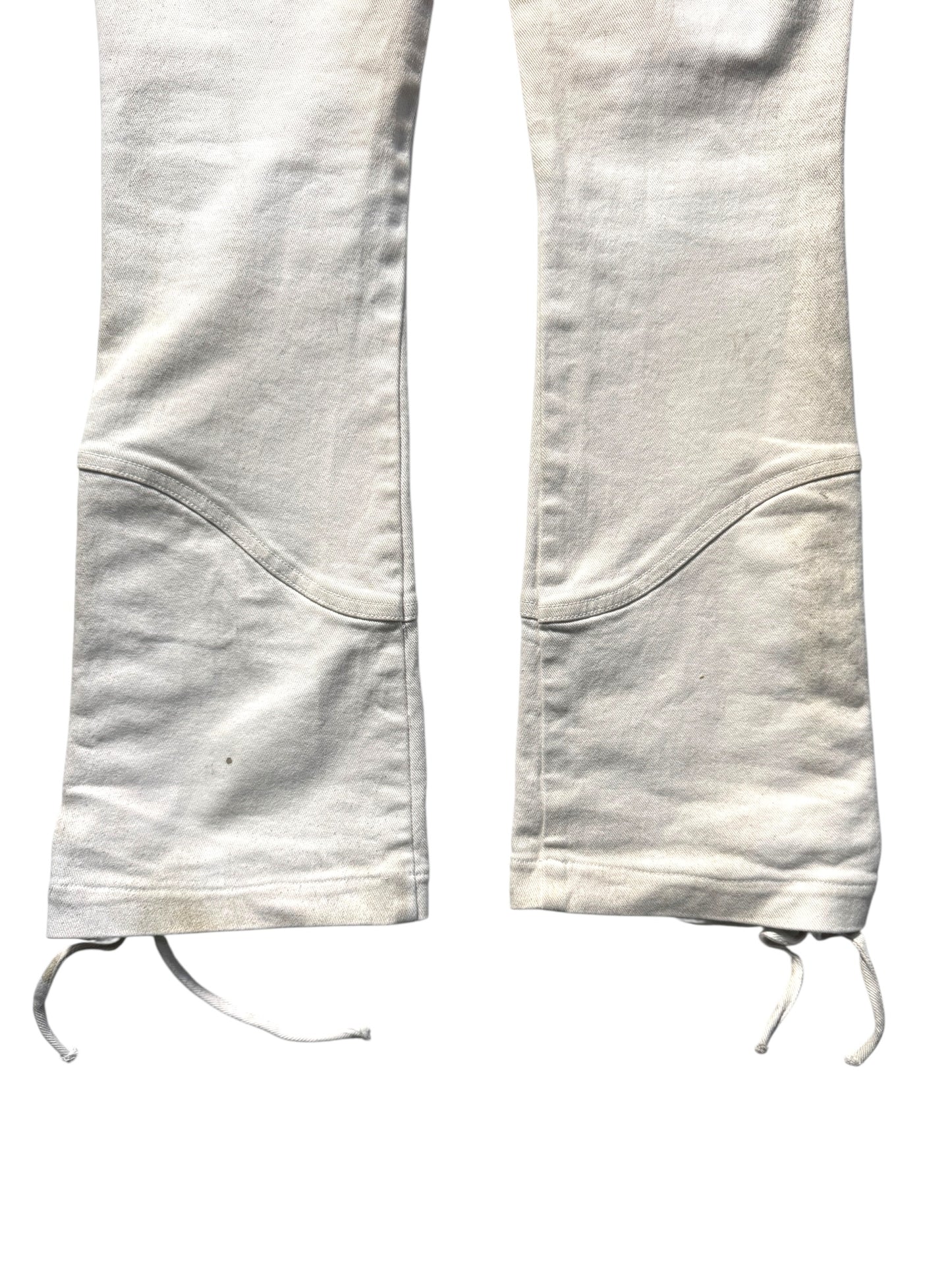 2003 Prada Sport Dust Wash Denim Lace Bottoms