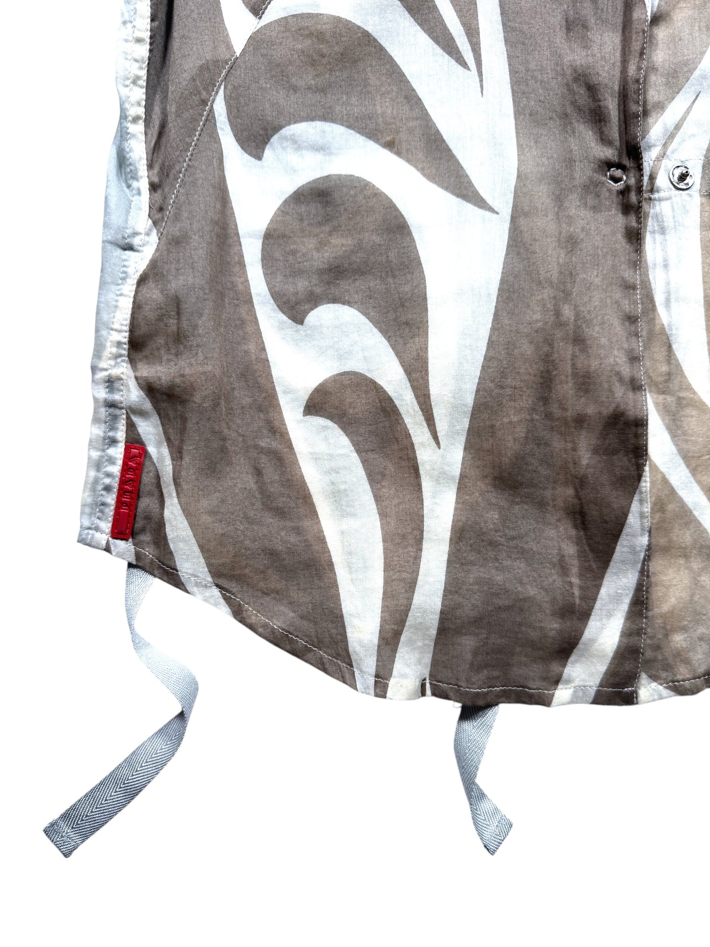 Early 2000's Prada Sport Zebra Print Top