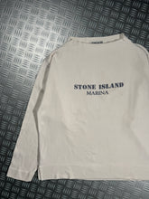 Charger l&#39;image dans la galerie, 1980&#39;s Stone Island Marina Ribbed Cotton Spellout Sweater - Boxy Medium / Large