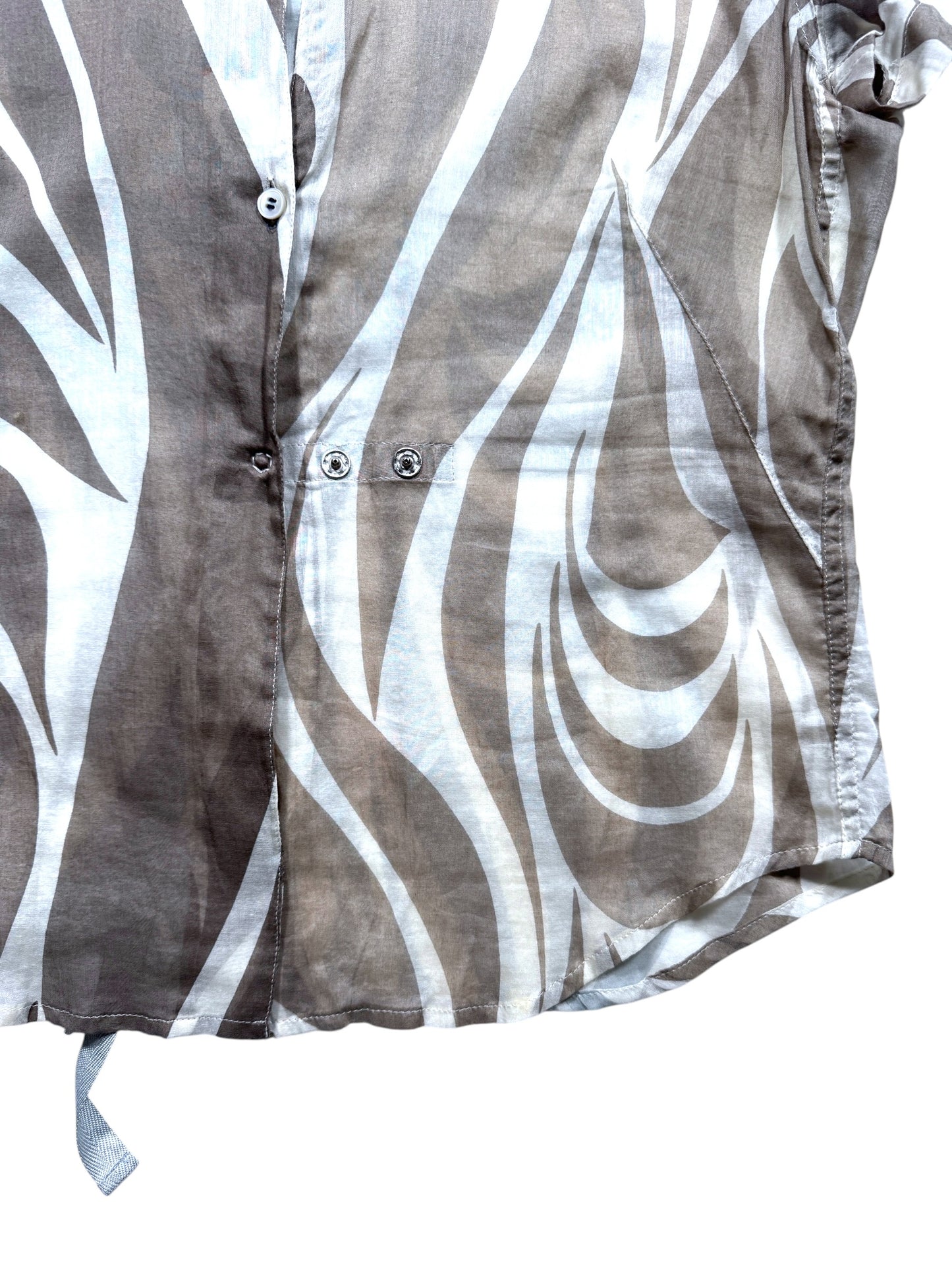 Early 2000's Prada Sport Zebra Print Top