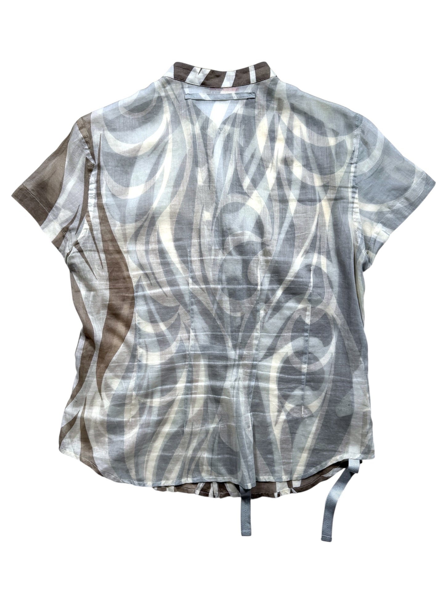 Early 2000's Prada Sport Zebra Print Top