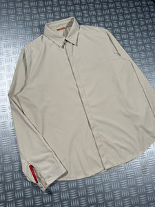 Early 2000's Prada Sport Light Beige Collared Shirt - Medium / Large