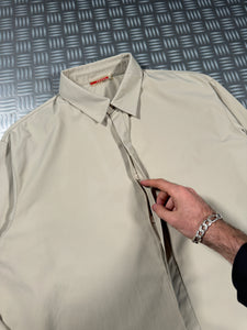 Early 2000's Prada Sport Light Beige Collared Shirt - Medium / Large