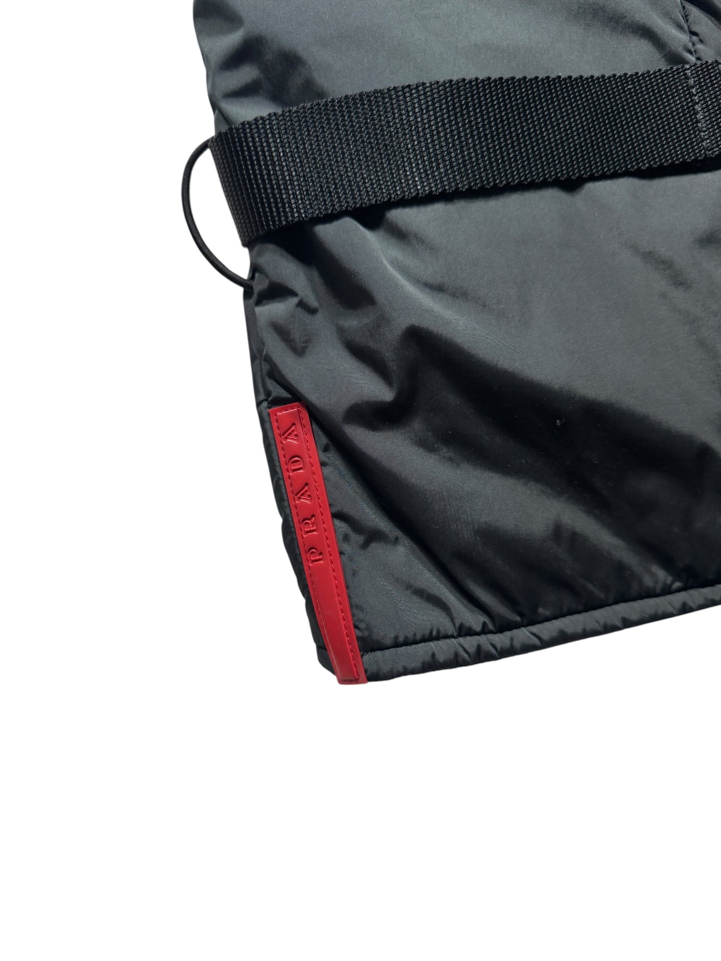 AW99' Prada Sport Deep Bottle Green Backless Hooded Vest