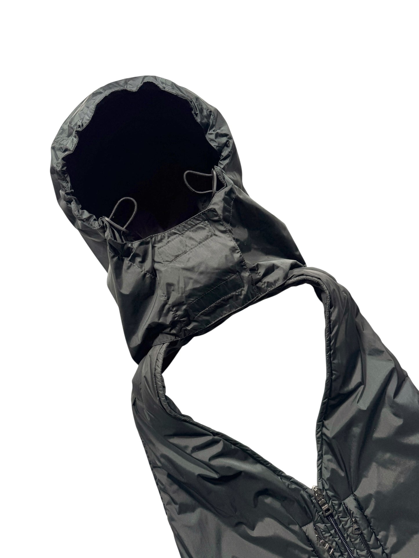 AW99' Prada Sport Deep Bottle Green Backless Hooded Vest