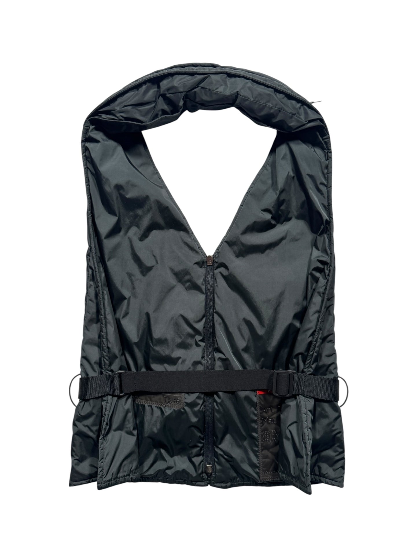 AW99' Prada Sport Deep Bottle Green Backless Hooded Vest