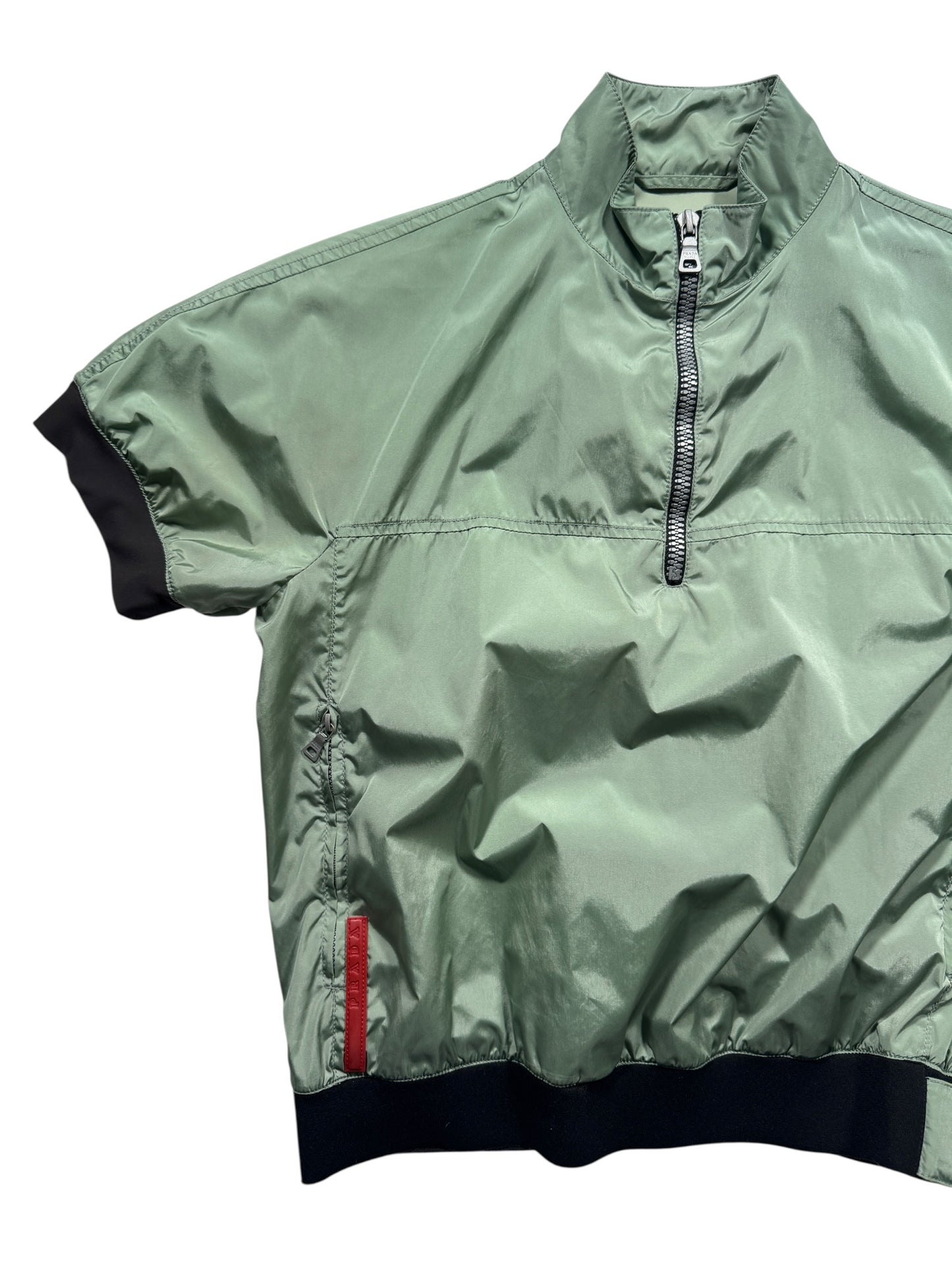 SS00' Prada Sport Cropped Nylon Short Sleeve