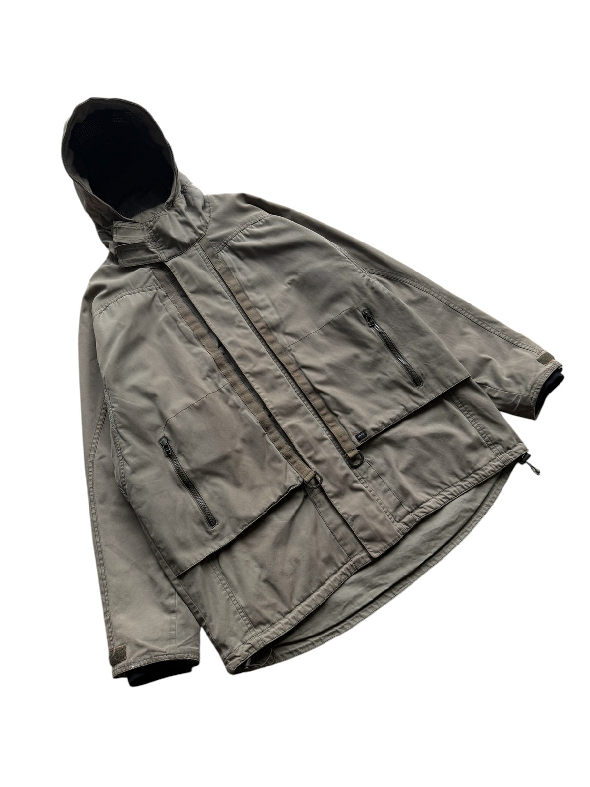 Early 2000’s Levi’s Engineered Dark Khaki Waxed Cotton Stash Pocket Jacket