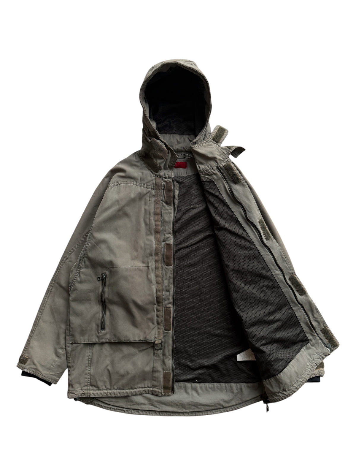 Early 2000’s Levi’s Engineered Dark Khaki Waxed Cotton Stash Pocket Jacket
