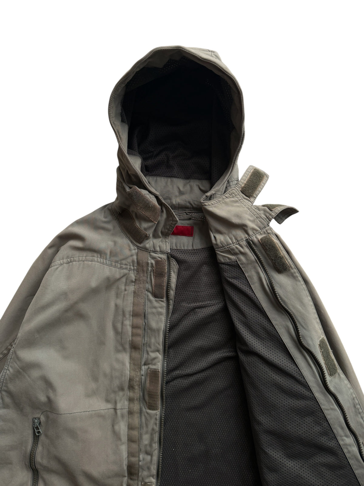 Early 2000’s Levi’s Engineered Dark Khaki Waxed Cotton Stash Pocket Jacket