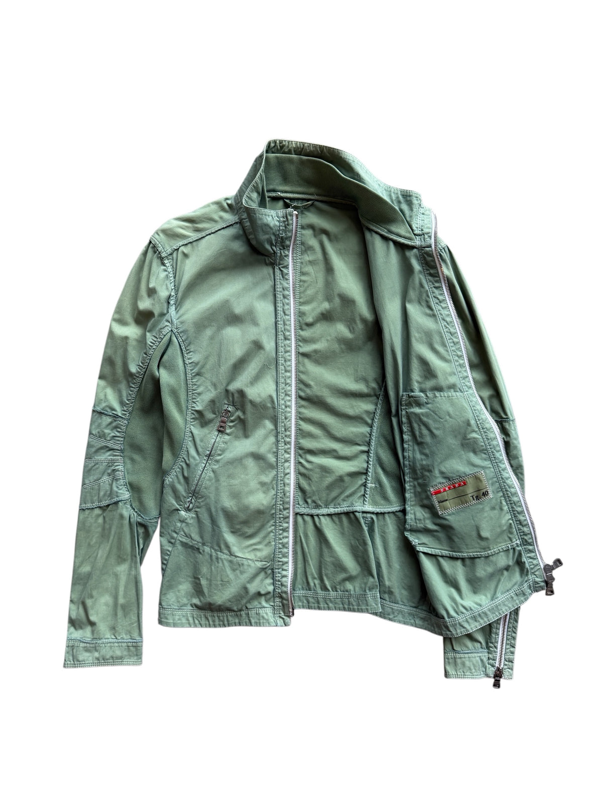 Early 2000’s Prada Linea Rossa Articulated Womens Biker Jacket