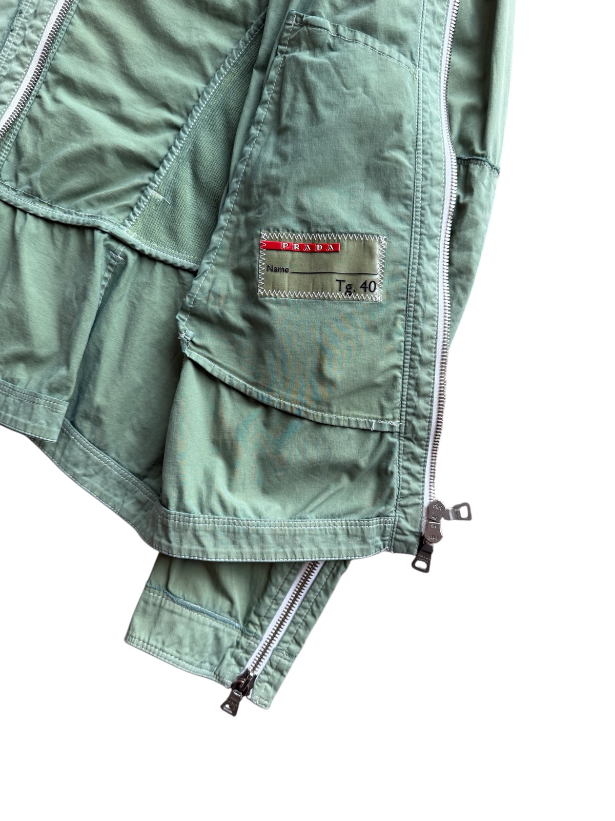 Early 2000’s Prada Linea Rossa Articulated Womens Biker Jacket