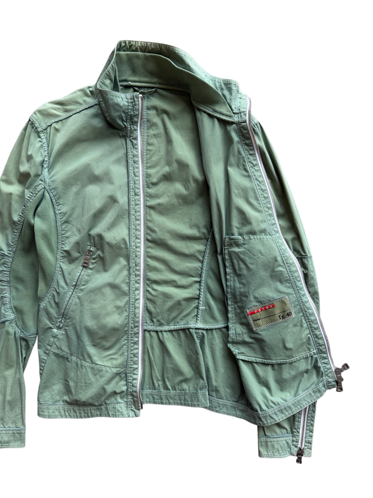 Early 2000’s Prada Linea Rossa Articulated Womens Biker Jacket