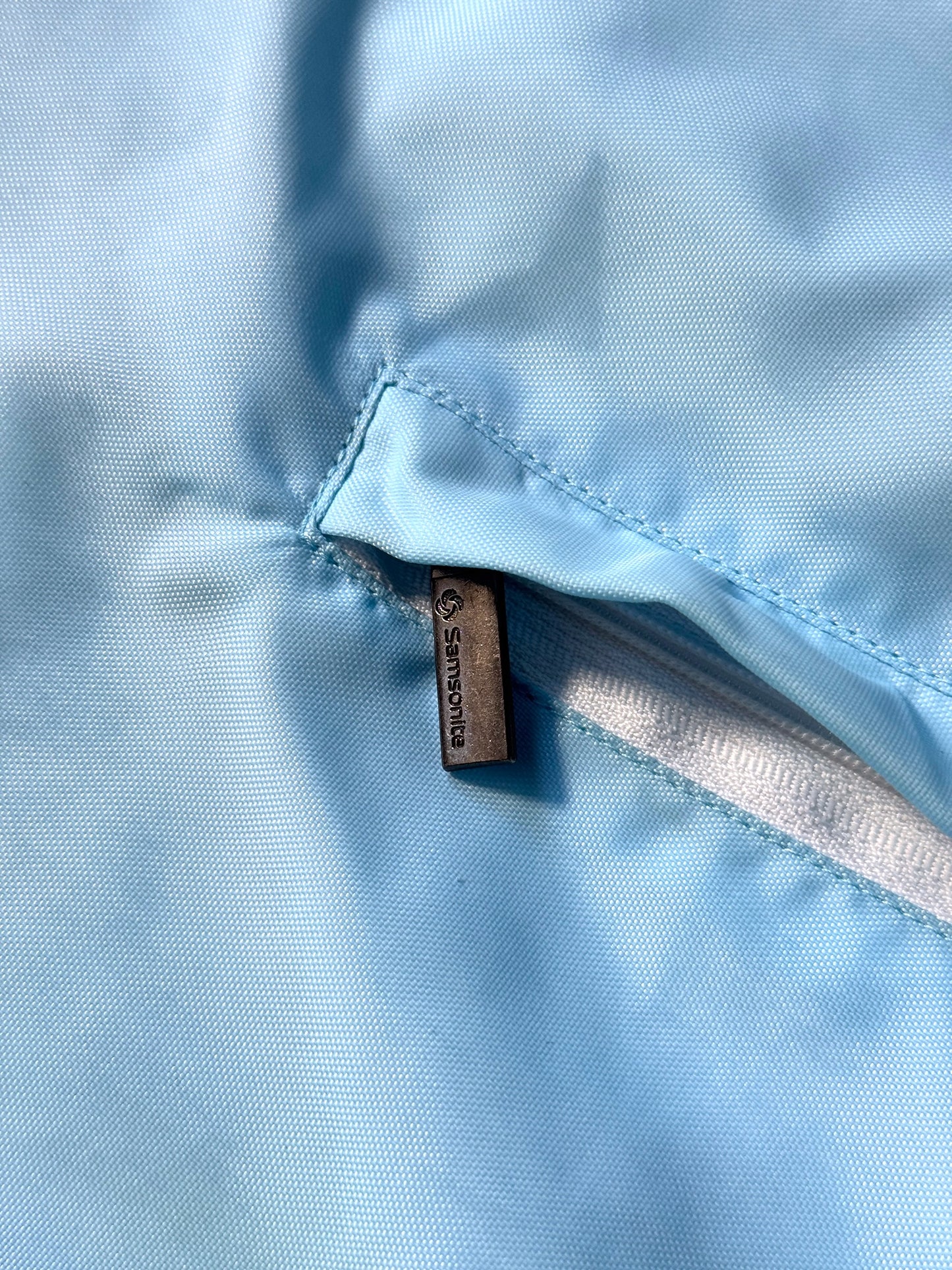 Early 2000's Samsonite Sky Blue Hooded Jacket