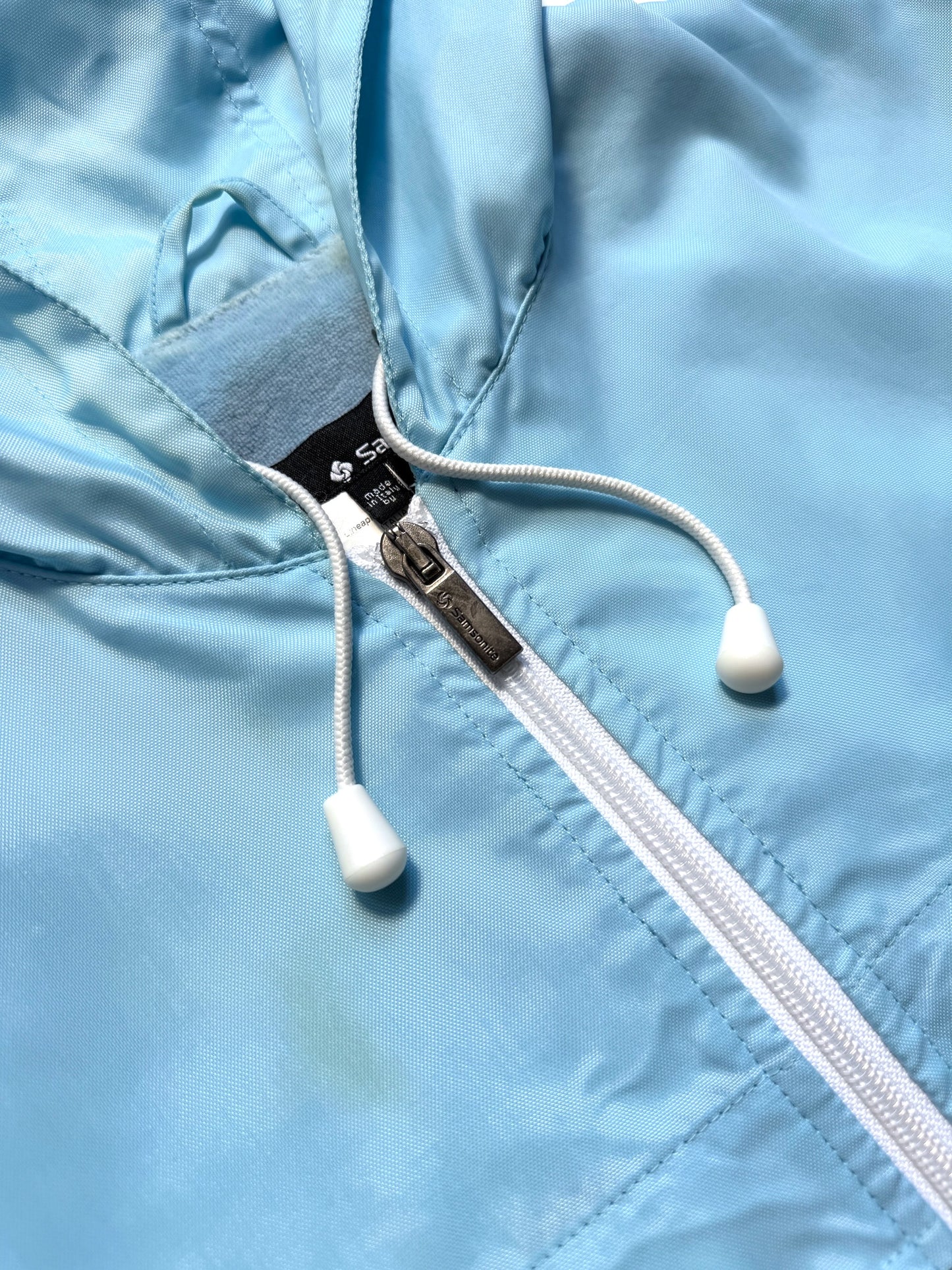 Early 2000's Samsonite Sky Blue Hooded Jacket