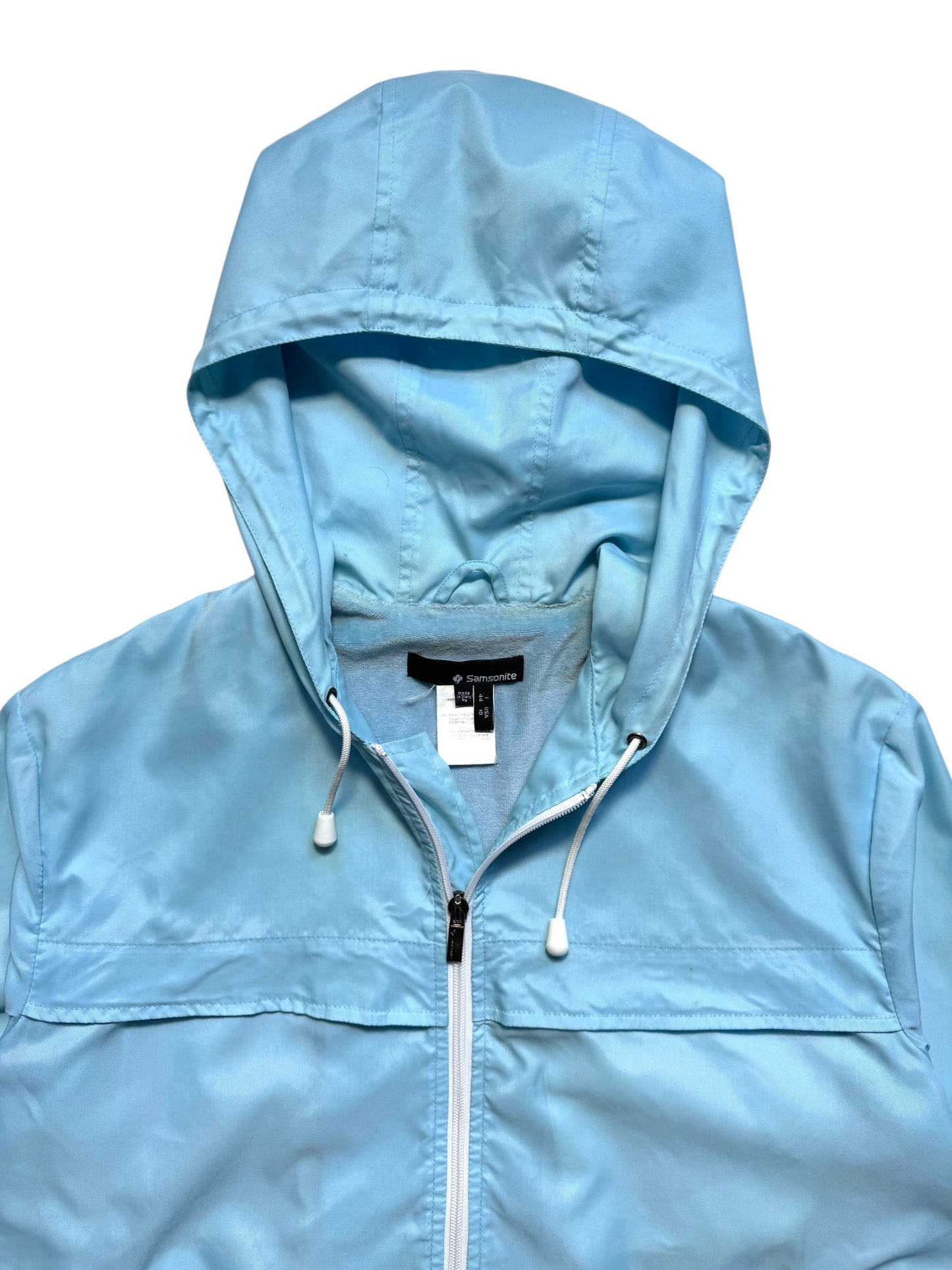 Early 2000's Samsonite Sky Blue Hooded Jacket