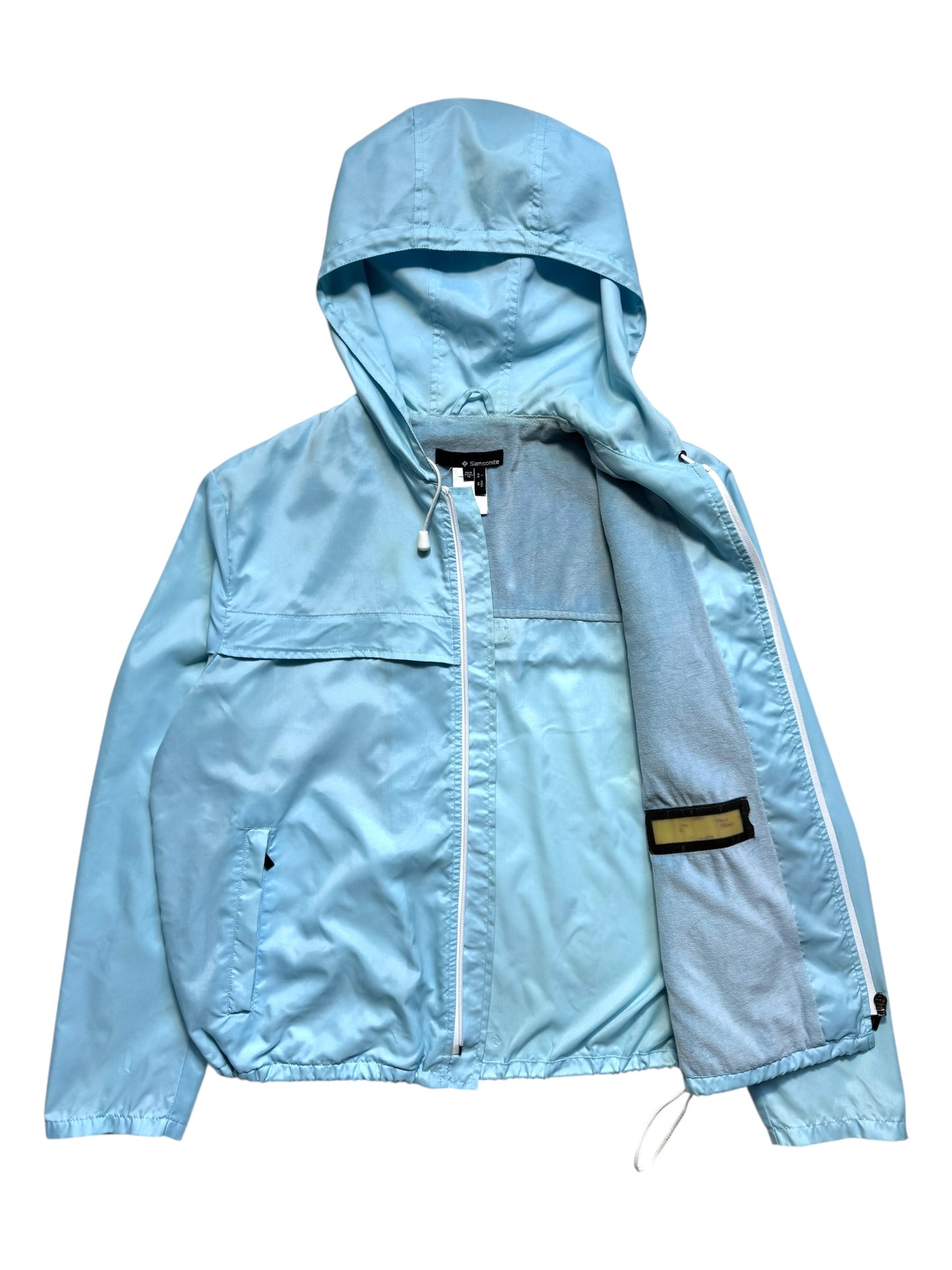 Early 2000's Samsonite Sky Blue Hooded Jacket