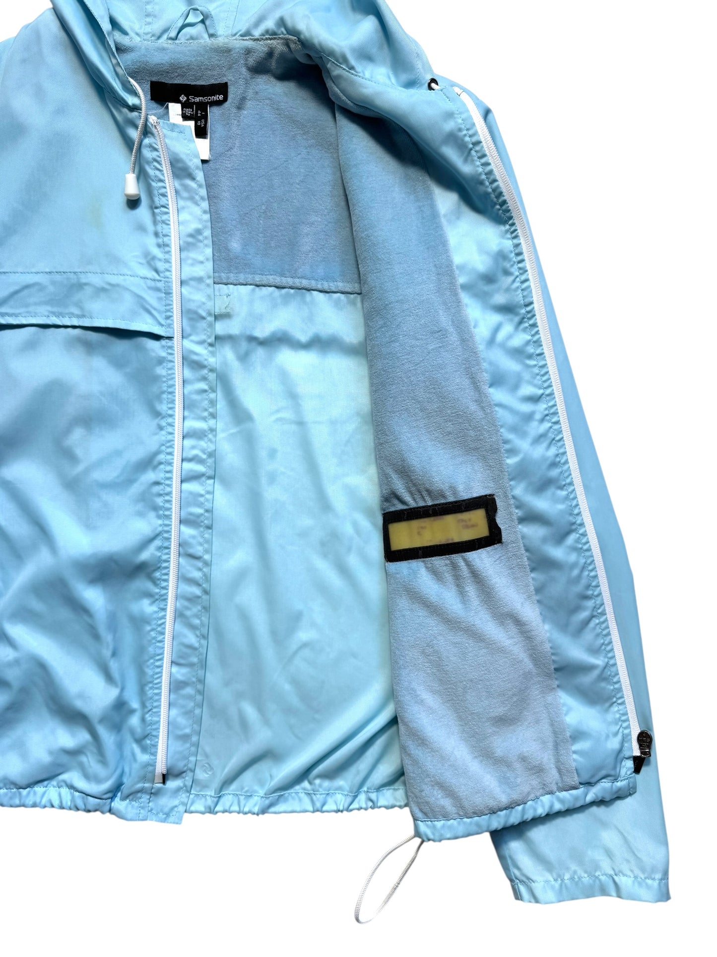 Early 2000's Samsonite Sky Blue Hooded Jacket