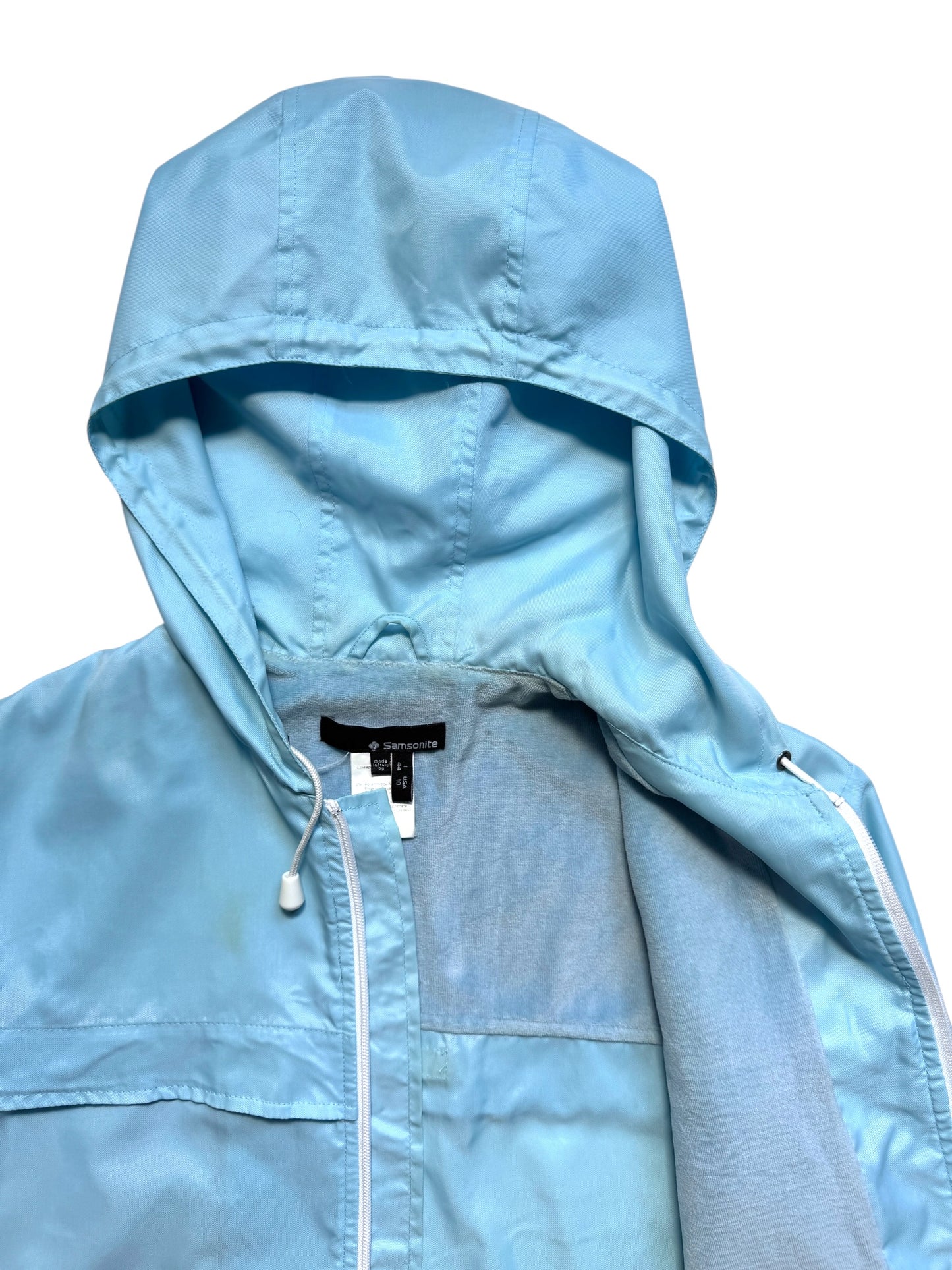 Early 2000's Samsonite Sky Blue Hooded Jacket