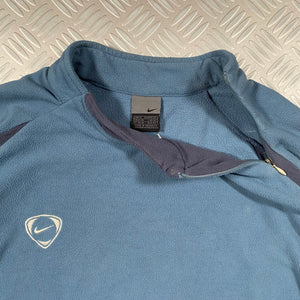 Early 2000's Nike Panelled Fleece Tonal Sweatshirt - Medium/Large