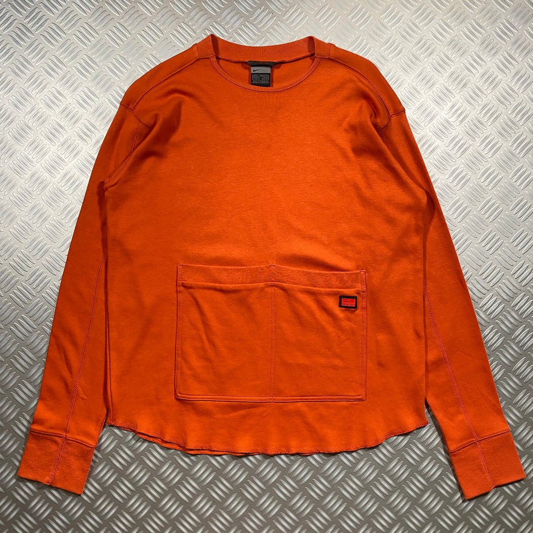 Early 2000's Nike Morse Code Long Sleeve Tee - Medium