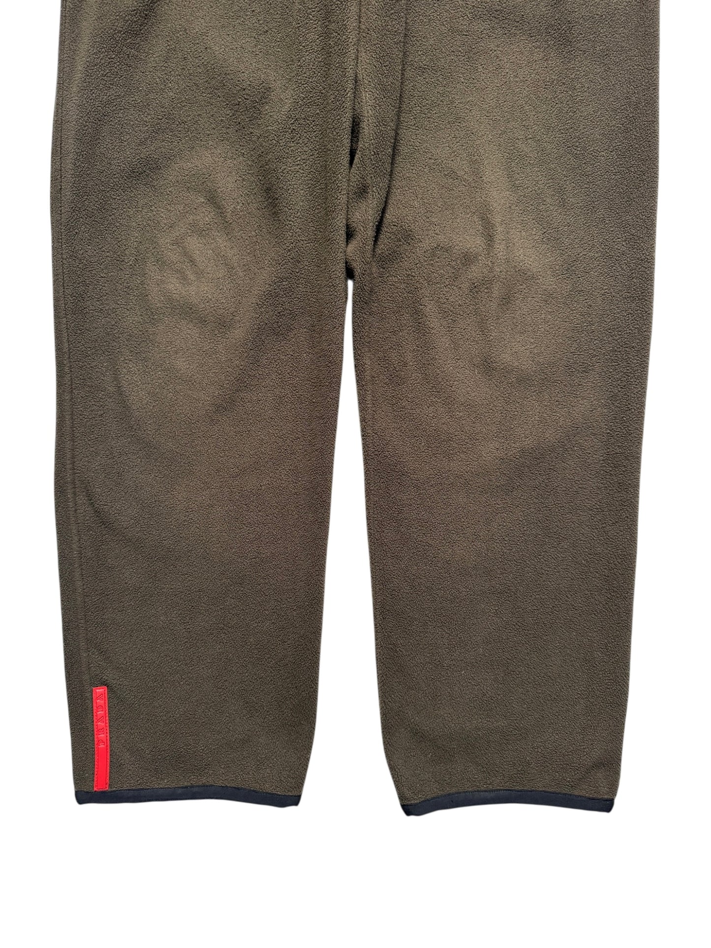 AW00' Prada Sport Deep Khaki / Brown Fleece Bottoms