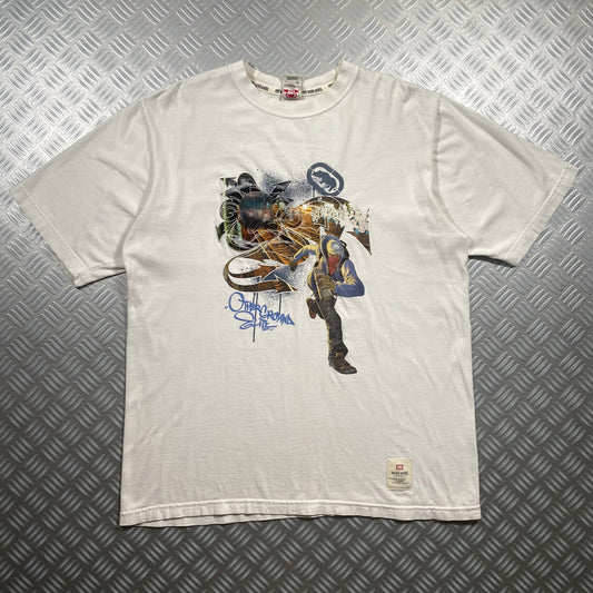 Ecko Unlimited Vintage Holographic Graphic Tee - Large