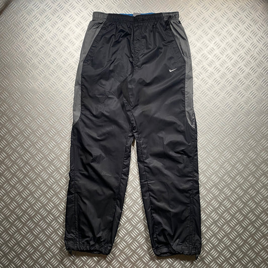 Early 2000's Nike Panelled Nylon Track Pants - Medium/Large