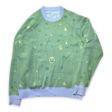 Load image into Gallery viewer, Acne Studios Baby Blue / Green Reversible Smiley Sweater - Medium