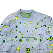 Load image into Gallery viewer, Acne Studios Baby Blue / Green Reversible Smiley Sweater - Medium