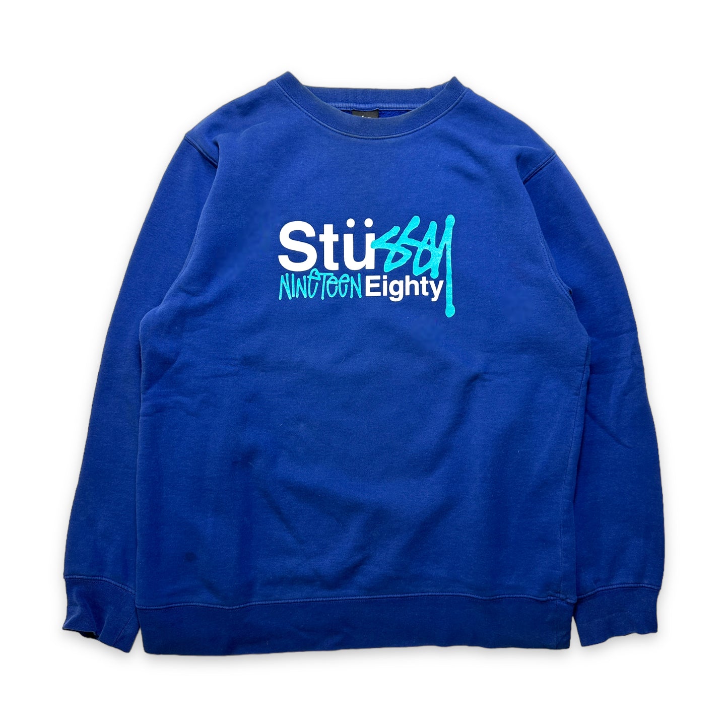 Stüssy Royal Blue Crewneck du début des années 2000 - Moyen