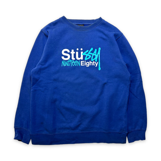 Stüssy Royal Blue Crewneck du début des années 2000 - Moyen