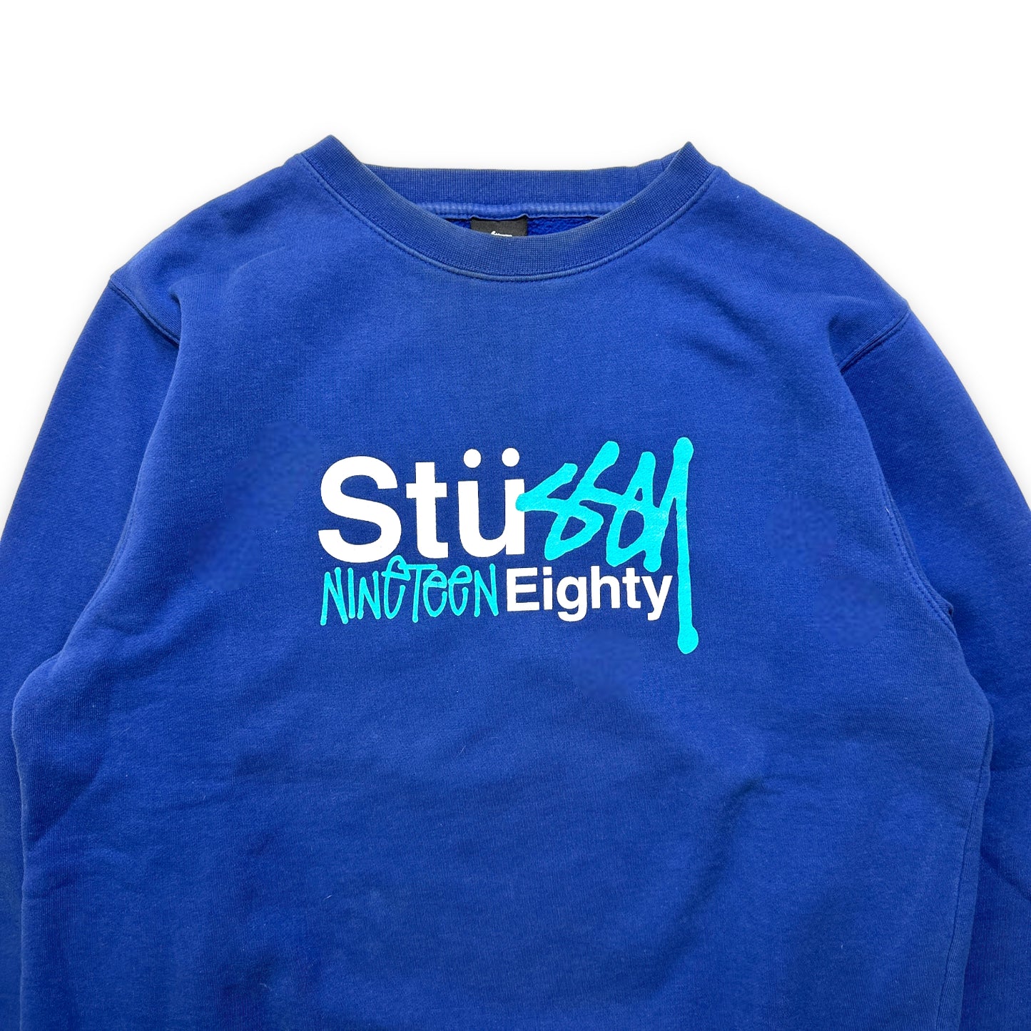 Stüssy Royal Blue Crewneck du début des années 2000 - Moyen