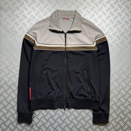 Early 2000's Prada Sport Midnight Navy Track Jacket - Medium