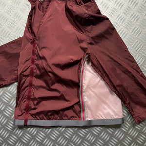 SS00' Prada Sport Burgundy Semi Transparent Jacket - Womens 6-8