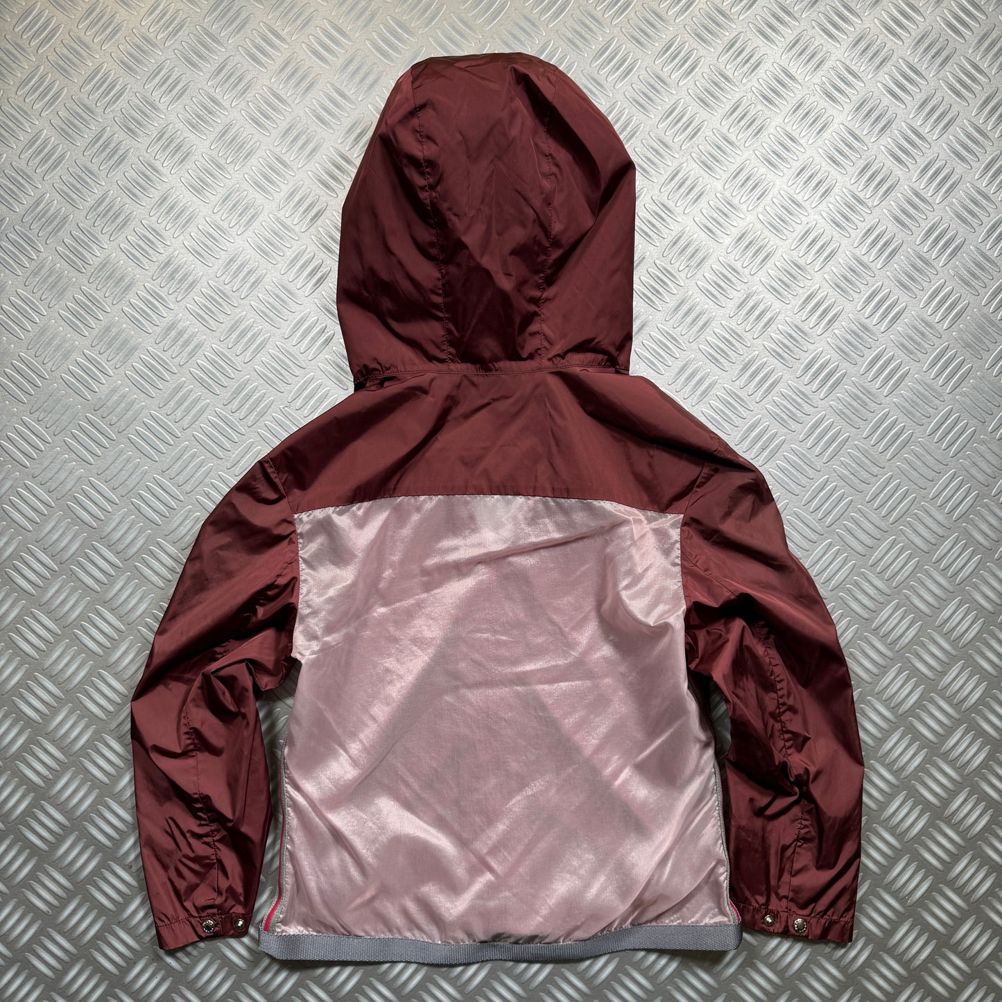 SS00' Prada Sport Burgundy Semi Transparent Jacket - Womens 6-8