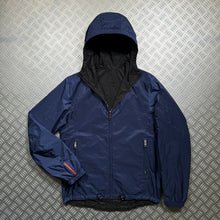 Carica l&#39;immagine nel visualizzatore di Gallery, Prada Main Line Reversible Jet Black/Midnight Blue Nylon Jacket - Medium / Large
