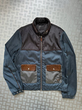 画像をギャラリービューアに読み込む, Prada Milano Main Line Concealed Hood Nylon Jacket w/Front Leather Pocket Flaps - Medium