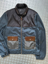 Load image into Gallery viewer, Prada Milano Main Line Concealed Hood Nylon Jacket w/Front Leather Pocket Flaps - Medium