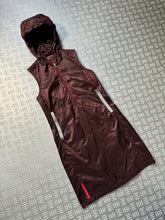 Charger l&#39;image dans la galerie, SS00&#39; Prada Sport Burgundy Hooded Dress - Womens 6-8