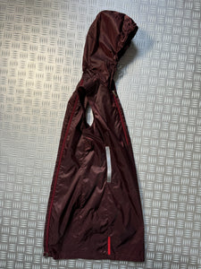 SS00' Prada Sport Burgundy Hooded Dress - Womens 6-8