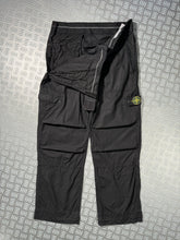 画像をギャラリービューアに読み込む, 2008 Stone Island Jet Black Flight Cargo Pant - 34&quot; Waist